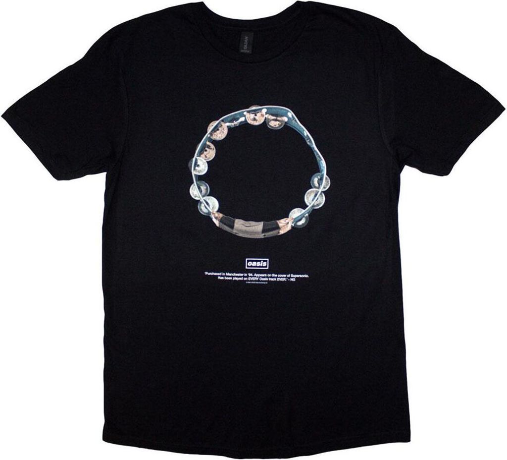 Oasis - "Definitely Maybe Tambourine" T-Shirt für Herren/Damen Uni RO12962 (S) (Schwarz)