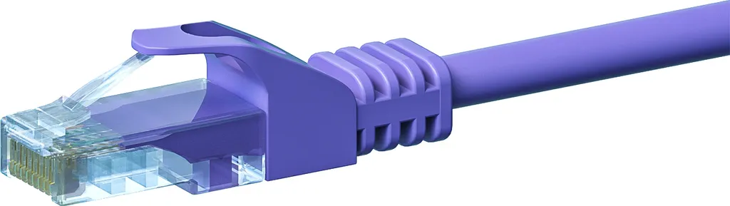 Cavo LAN 15 Metri Viola CAT 5e U/UTP CCA | Connessione Stabile e Design