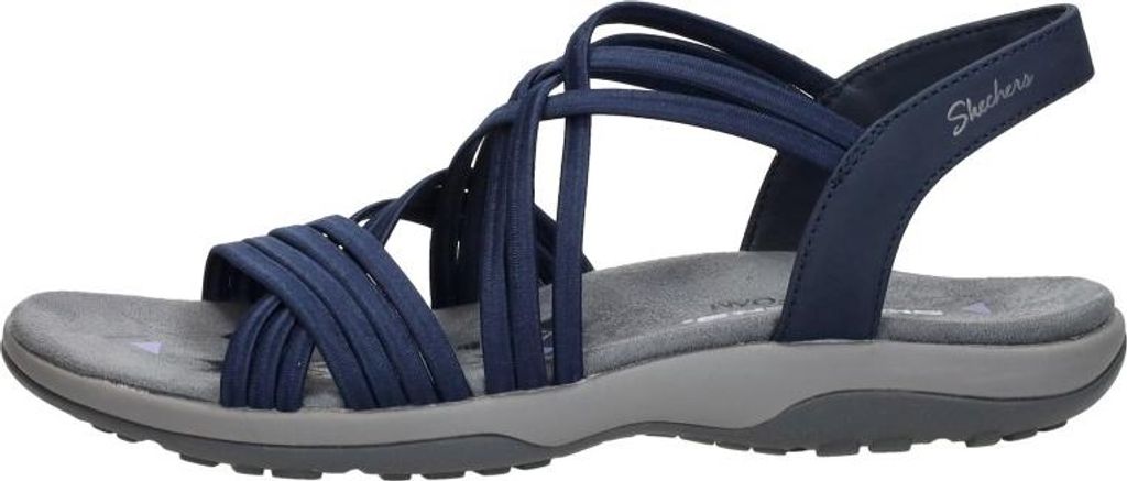 Skechers Reggae Slim - Sunnyside  Sandalen Plat - Blauw - Image du produit 
