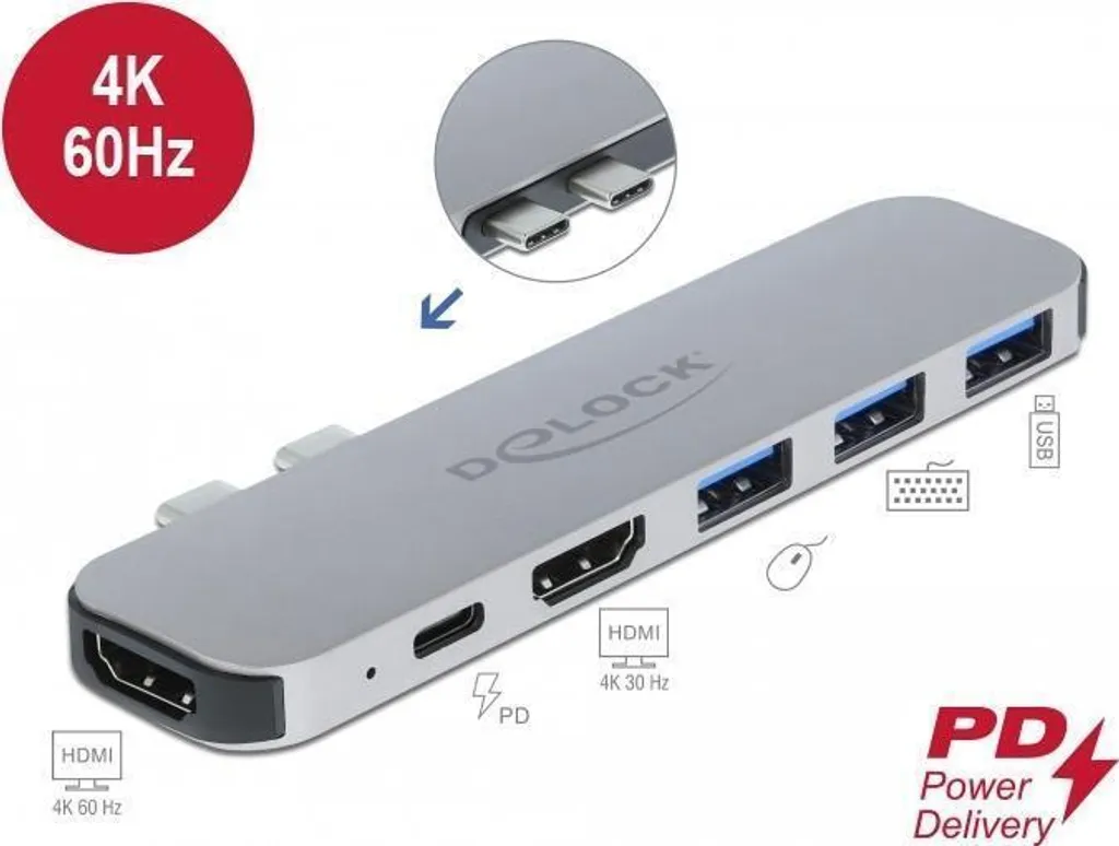 DeLOCK Docking Station USB-C HDMI per MacBook Pro 2016-2020 | Shop Online