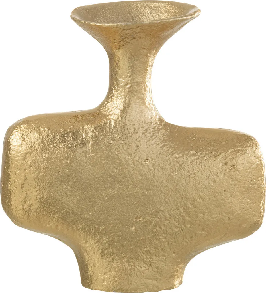 J-Line Vase Moderna Aluminium Or - Vase Décoratif Design de 50cm Doré