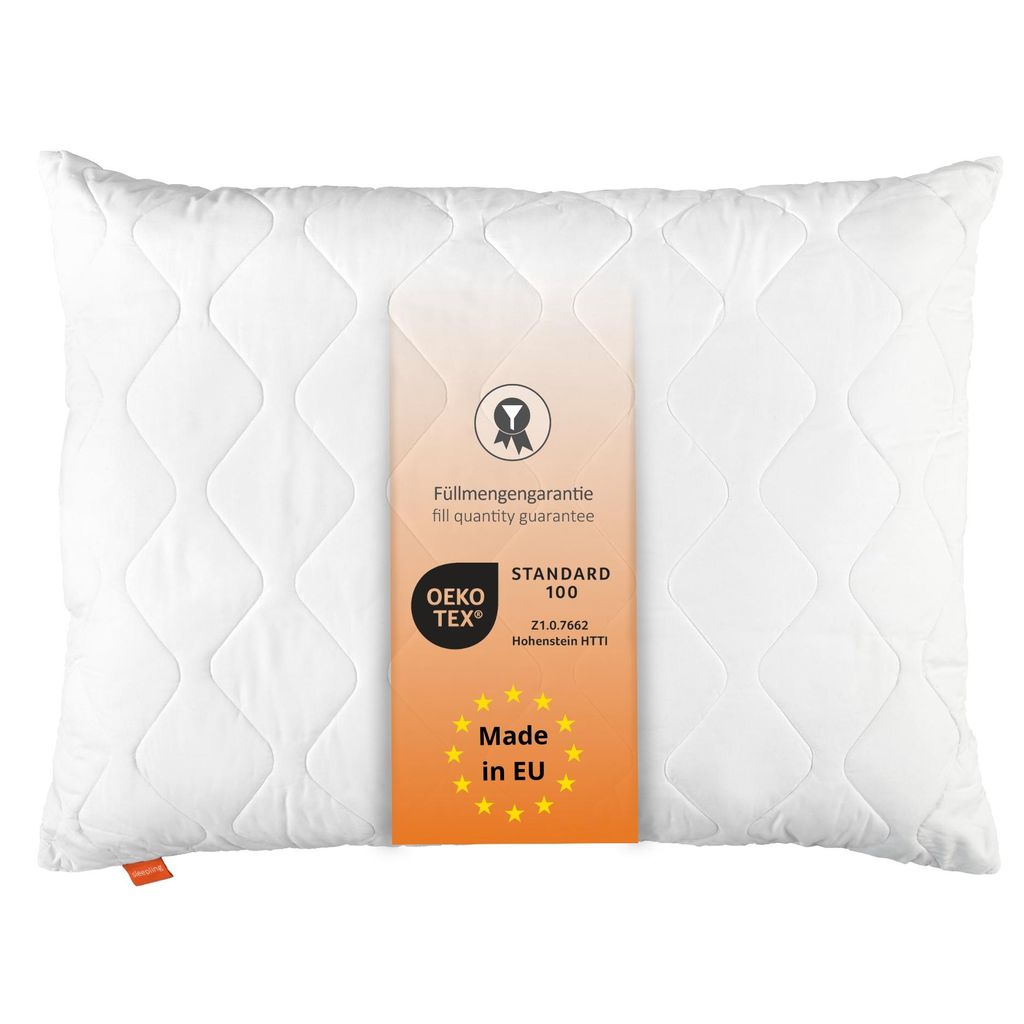 Kopfkissen 70 x 90 cm, Polster, 100% Mikrofaser, für Allergiker geeignet, sleepling Basic 100