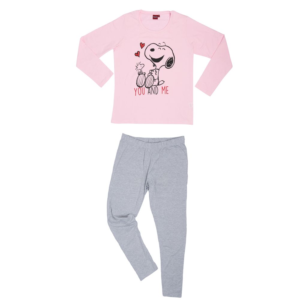 Schlafanzughose Damen Pyjama Schlafhose Disney Minnie Mouse Baumwolle rosa