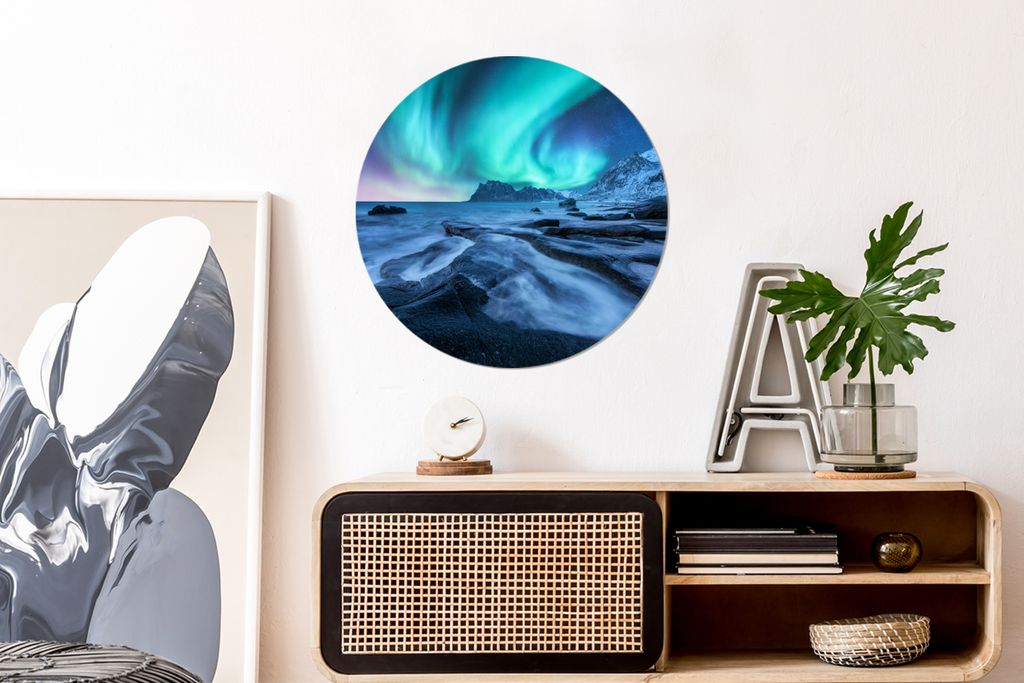 MuchoWow - Wand Kreis - Das Schlafzimmer - Die Bilder - Wandmalerei - Kunst für das Haus - das Plastik