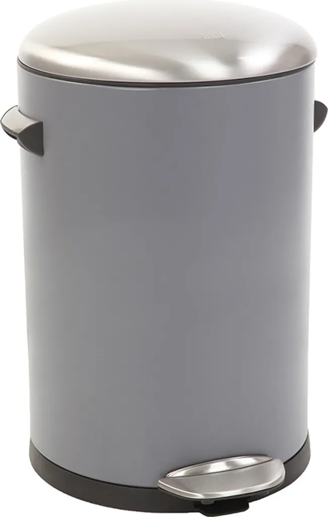 Poubelle Inox Anti-Odeur 12 Litres : Solution Propre et Silencieuse Gris