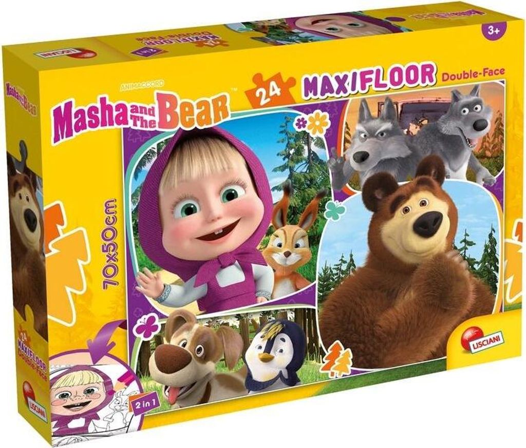 Puzzle Masza i niedwied 2w1 Produktbild 
