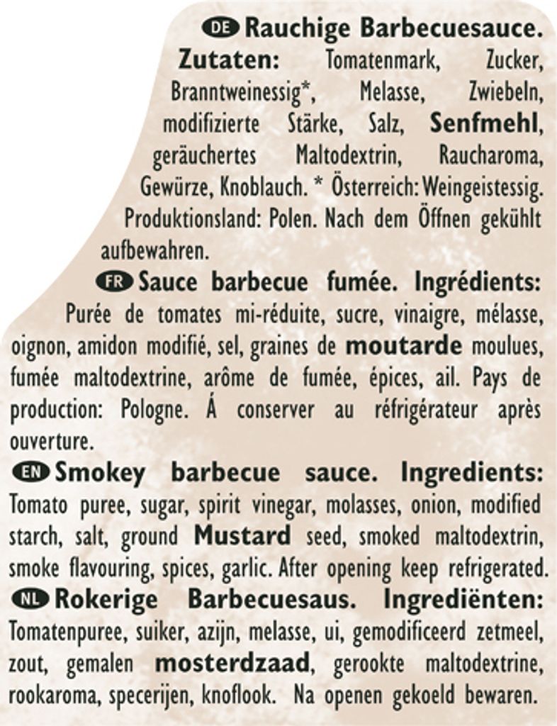 Bulls Eye Barbecue Grillsauce Original mit Raucharoma Produktbild 2