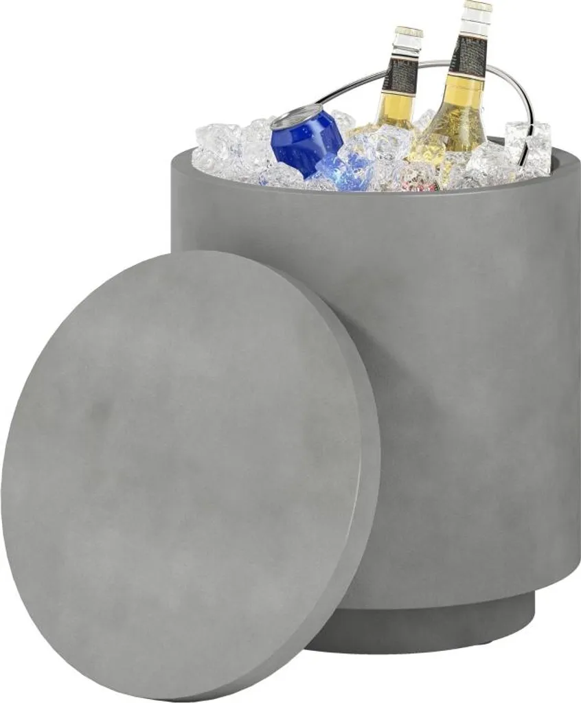 Table d'appoint extérieure pour fête et barbecue avec bac à glaçons