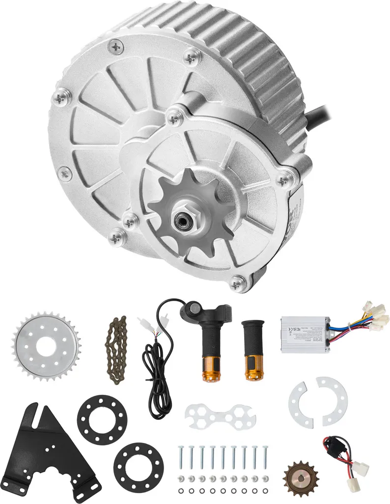 Moteur électrique 36V 450W à balais haute vitesse pour Scooters et Karts