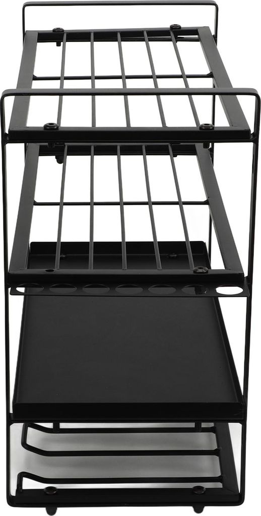 Elektrowerkzeug-Organizer, robustes, 4-lagiges Aufbewahrungsregal für Garage, Zimmer, Werkstatt, Schuppen, Stecktafel
