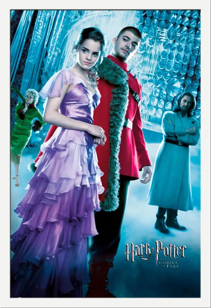 Poster Harry Potter Hermione con Cornice Shinsuke Maxi MDF Bianca 61x91,5
