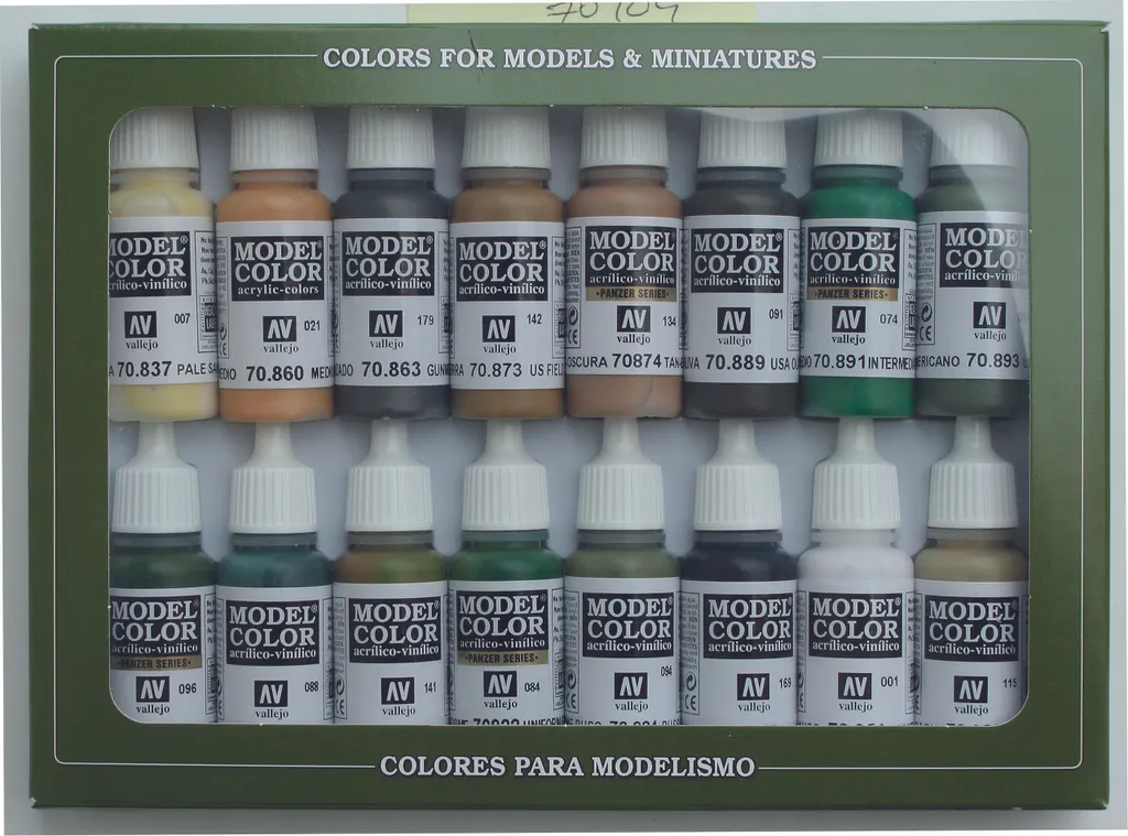 Peinture Maquette WWII Alliés Kit complet pour Figurines et Véhicules 18ml