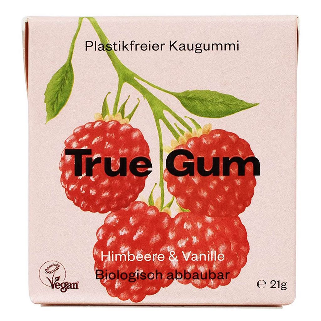 True Gum Himbeere & Vanille 21g Produktbild 