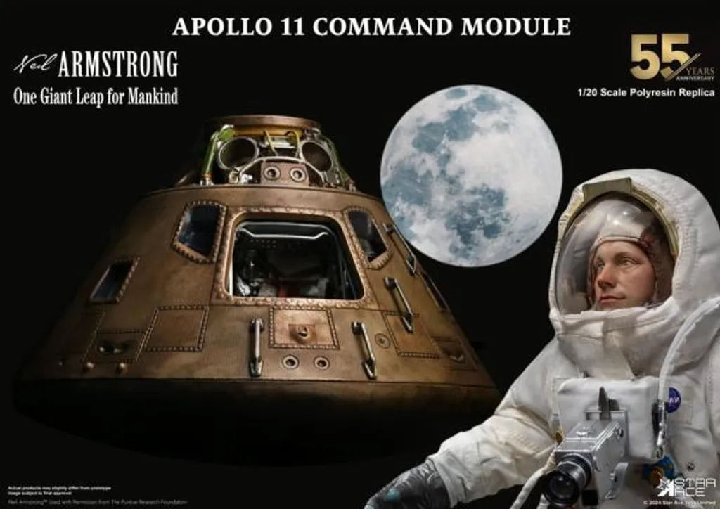 Star Ace Toys Apollo 11 Module de Commande 1/20 Réplique 20 cm - 12