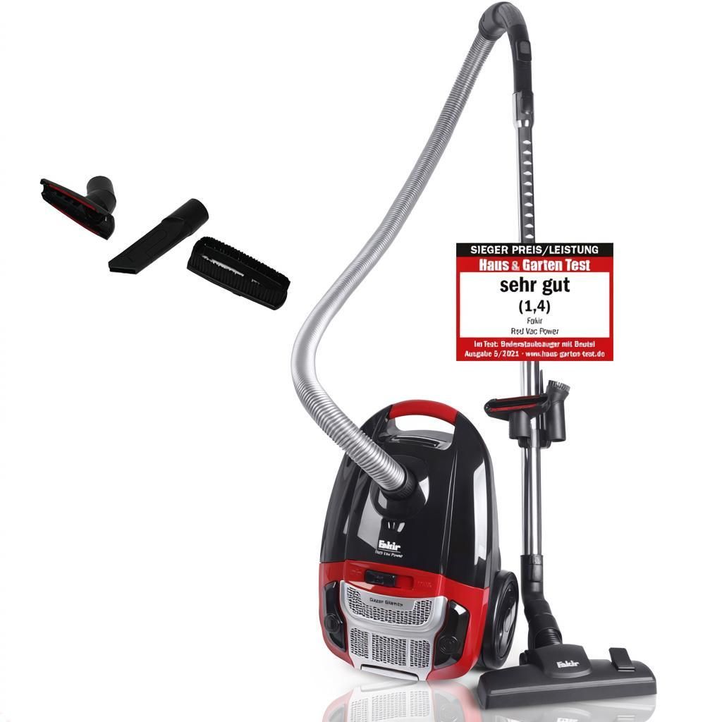 Fakir Red Vac Power Staubsauger mit Beutel 700W, Produktbild 