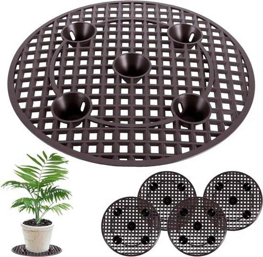 Soucoupe pour pot de fleurs 30 cm ronde avec système de drainage efficace