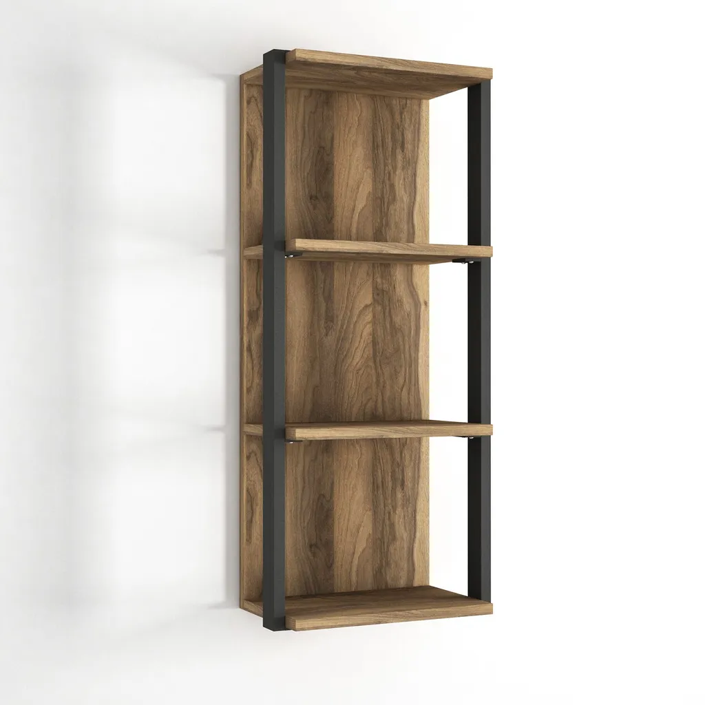 Étagère murale Lost 79,5cm Noyer massif - Skye Decor Style Moderne