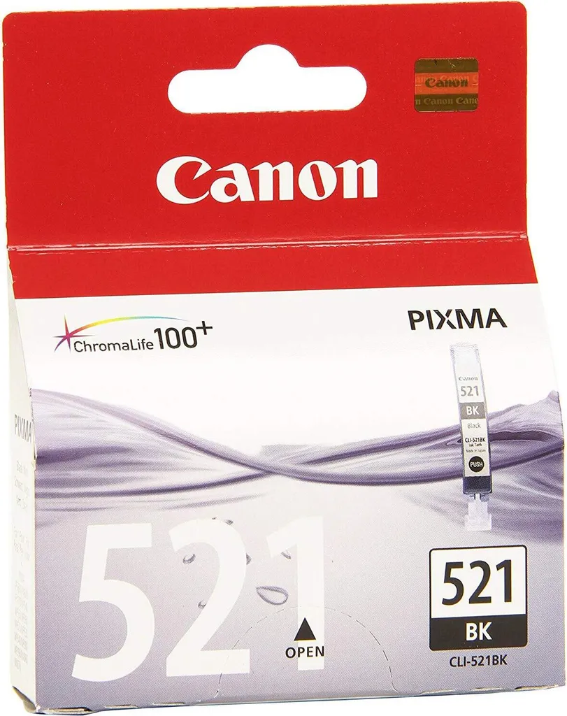Canon CLI-521 BK Originale - Inchiostro Nero per Foto Brillanti - 4