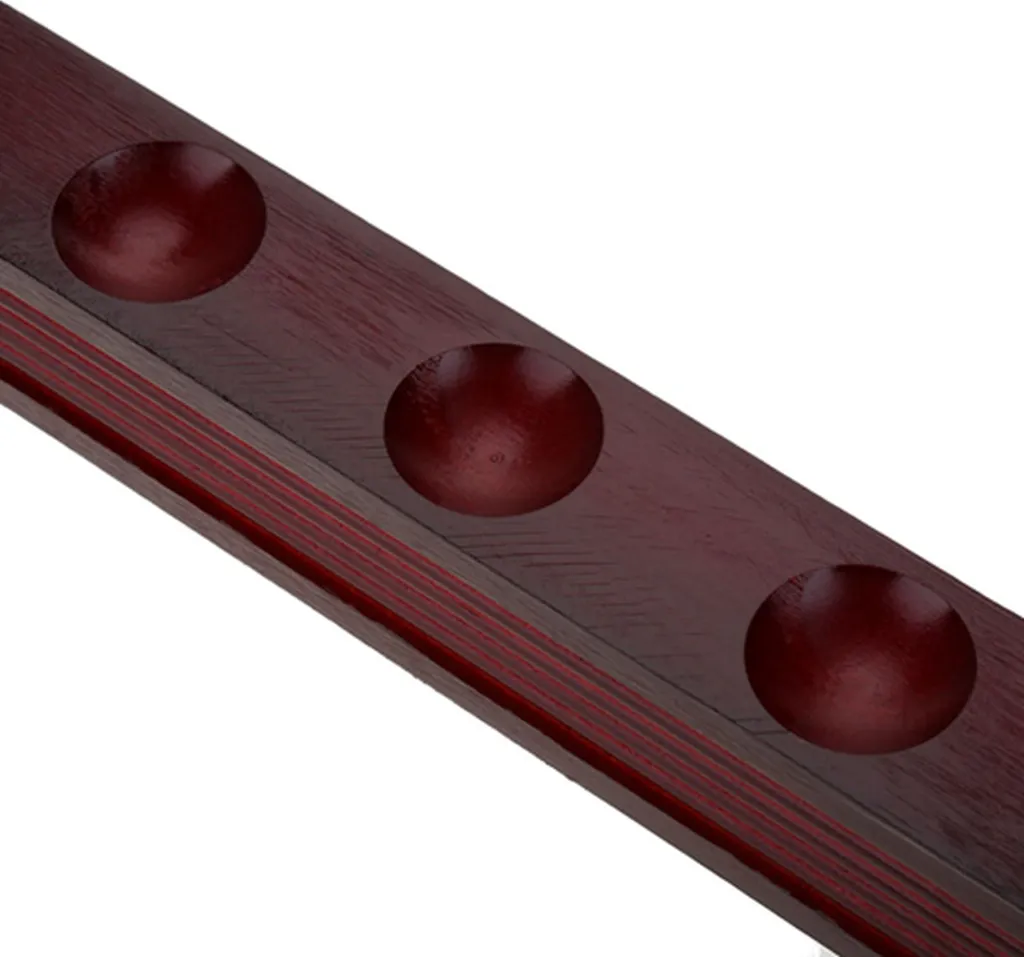 Rack de queue de billard en bois robuste pour 6 cannes de billard