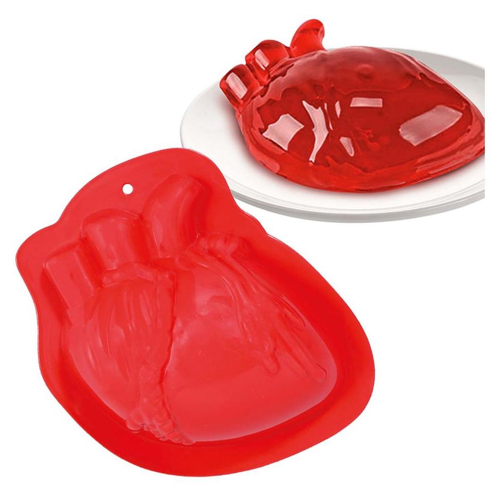 Hartvormige mal voor gelatine, 16x12 cm. Productafbeelding 