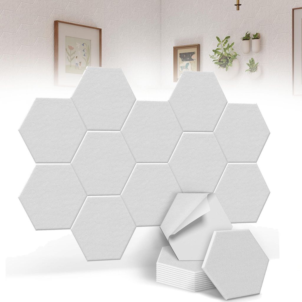 LZQ 48er Set Hexagon Akustikpaneele Selbstklebend, Produktbild 