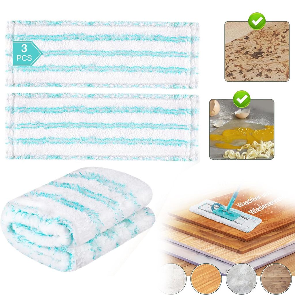 3 Pack Ersatz-Wischbezüge für Leifheit Profi XL Micro Produktbild 