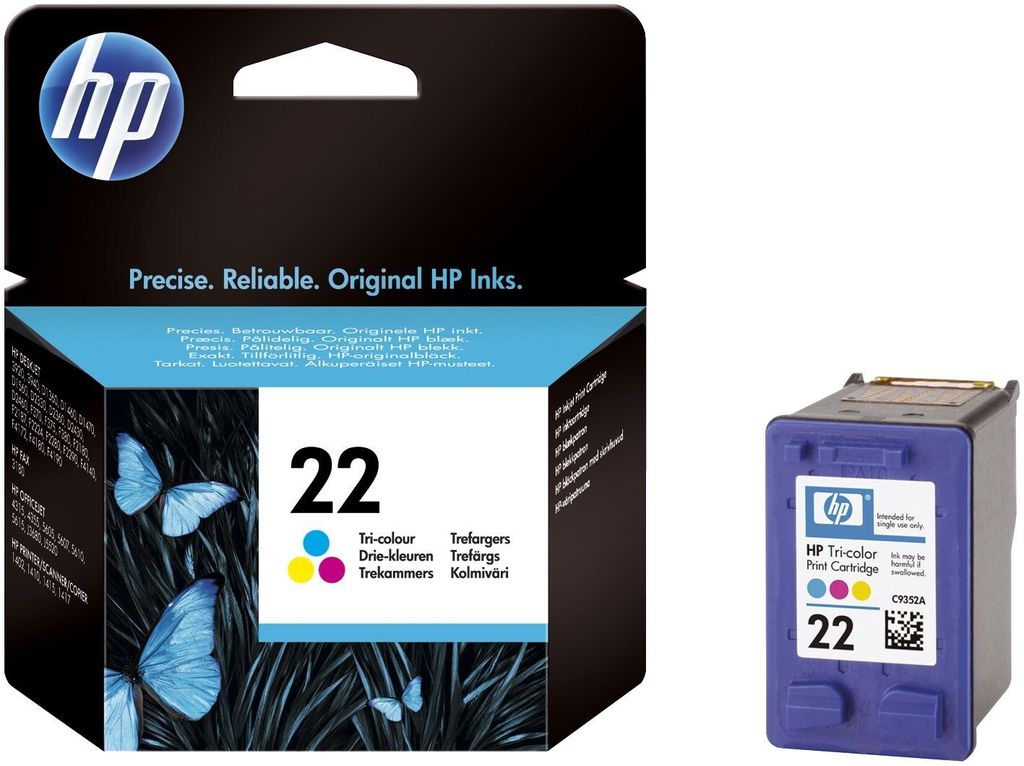HP Tinte 22 C9352AE Cyan. Magenta. Gelb Produktbild 