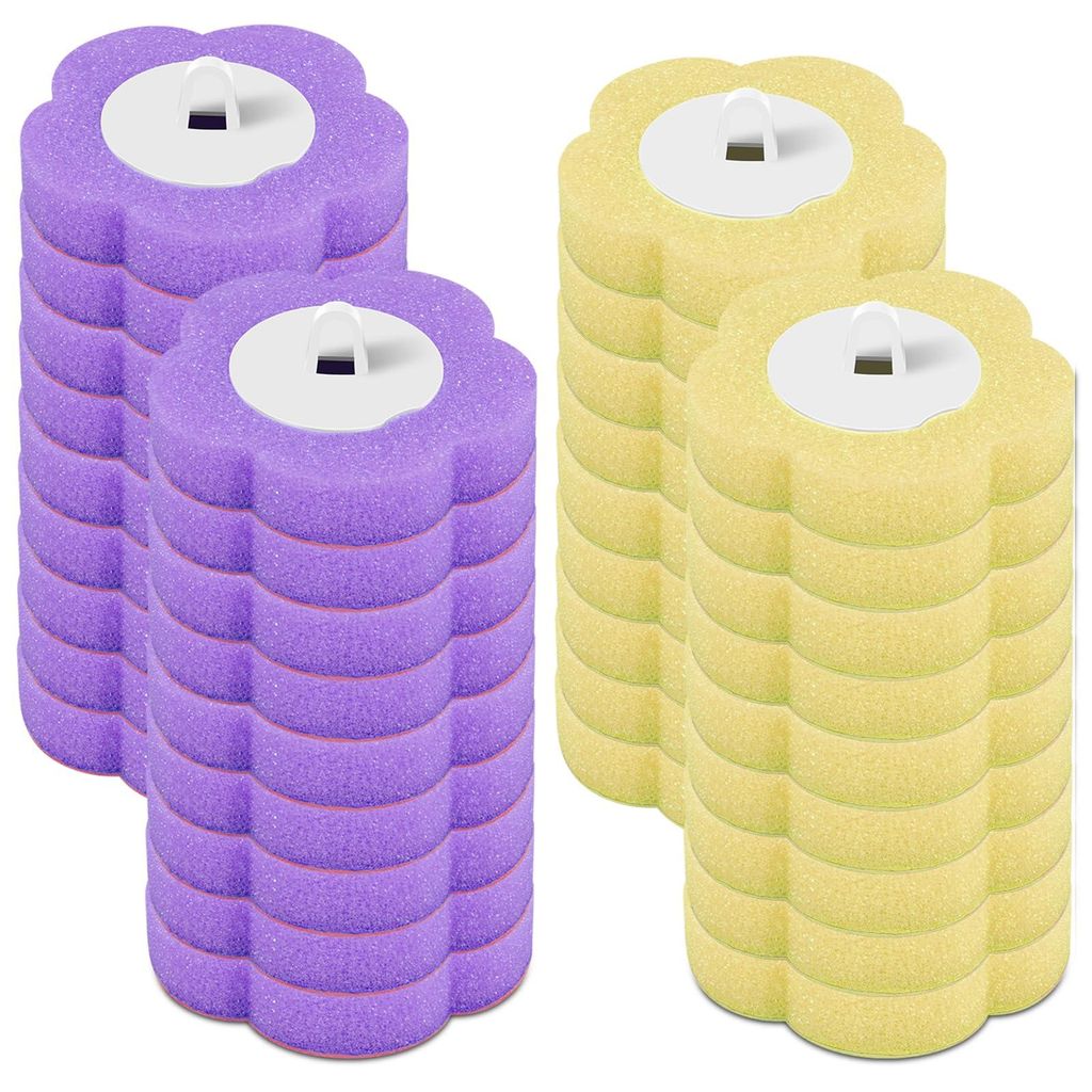 Nachfüllpackungen mit 36 Einweg-Toilettenbürsten, Schwamm-Nachfüllpackungen für Toilettenbürsten, Reinigungs-Nachfüllpackungen für Badezimme...