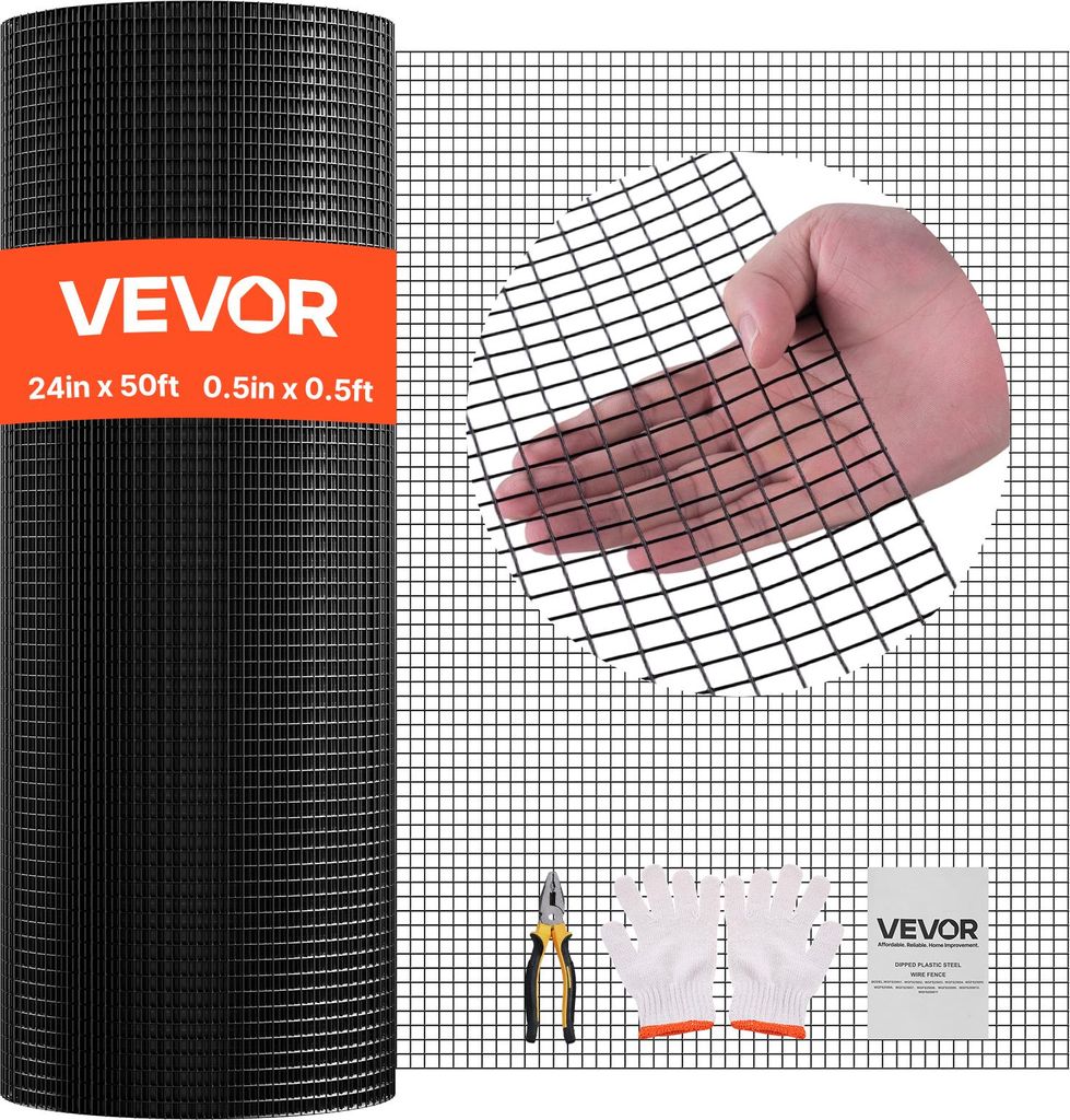 VEVOR zahradní plot 61 cm x 15,2 m, šířka ok 1,27x1,27 cm, Obrázek produktu 