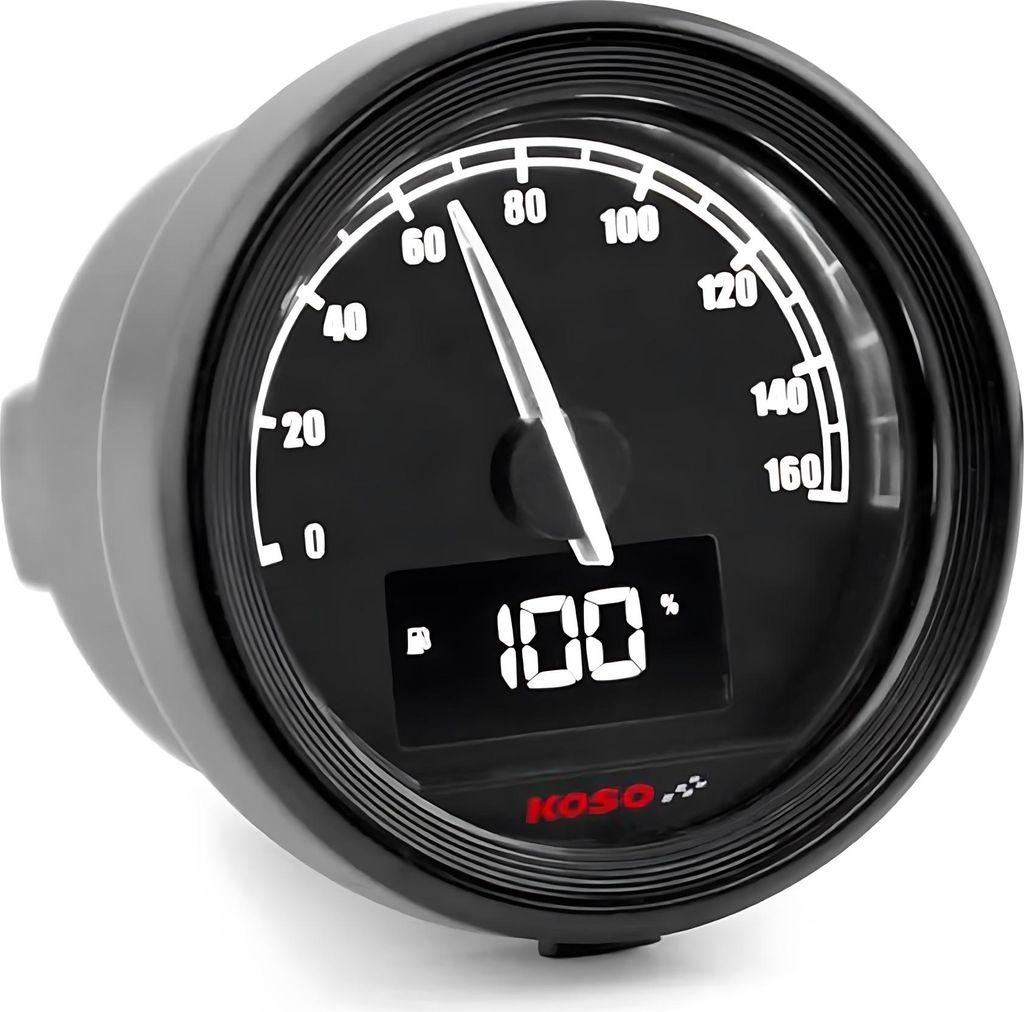 Tachometer Koso D48 TNT-05 160kmh ABE17 für Harley Davidson