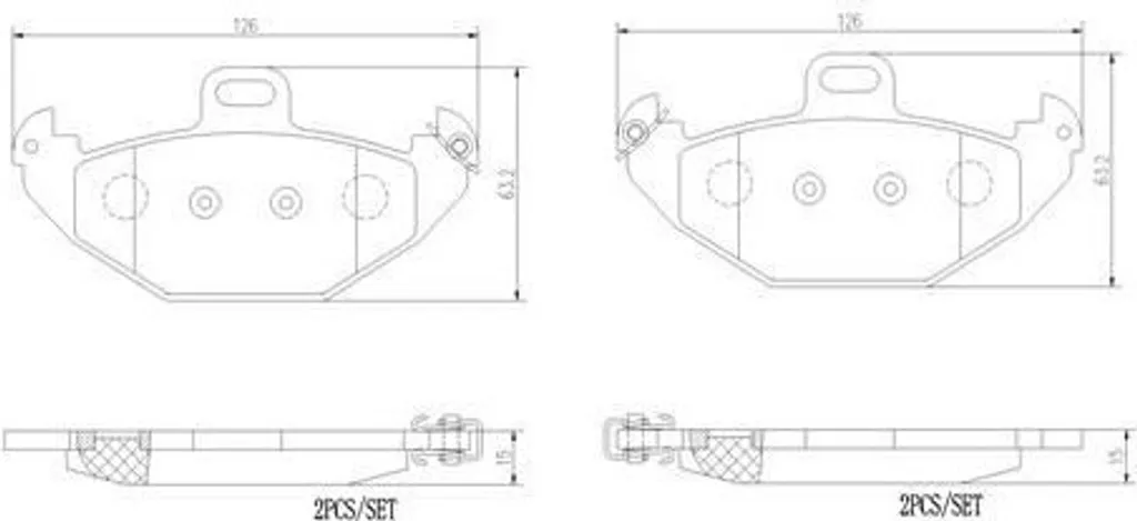 Plaquettes de frein Brembo Laguna 1 Phase 1 et 2 - OE 7701205491 Fiables