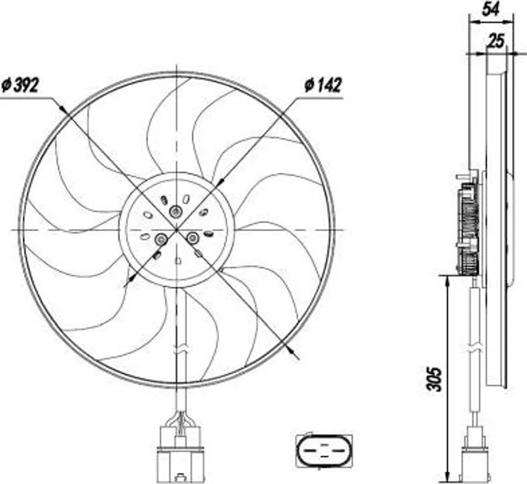 Ventilateur de Refroidissement Polo et Ibiza - Solution OE 6R0959455