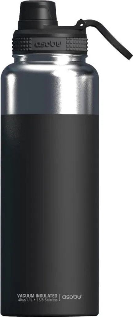Asobu TMF5 Mighty Alpine Flask bottiglia isolata in acciaio inox nero