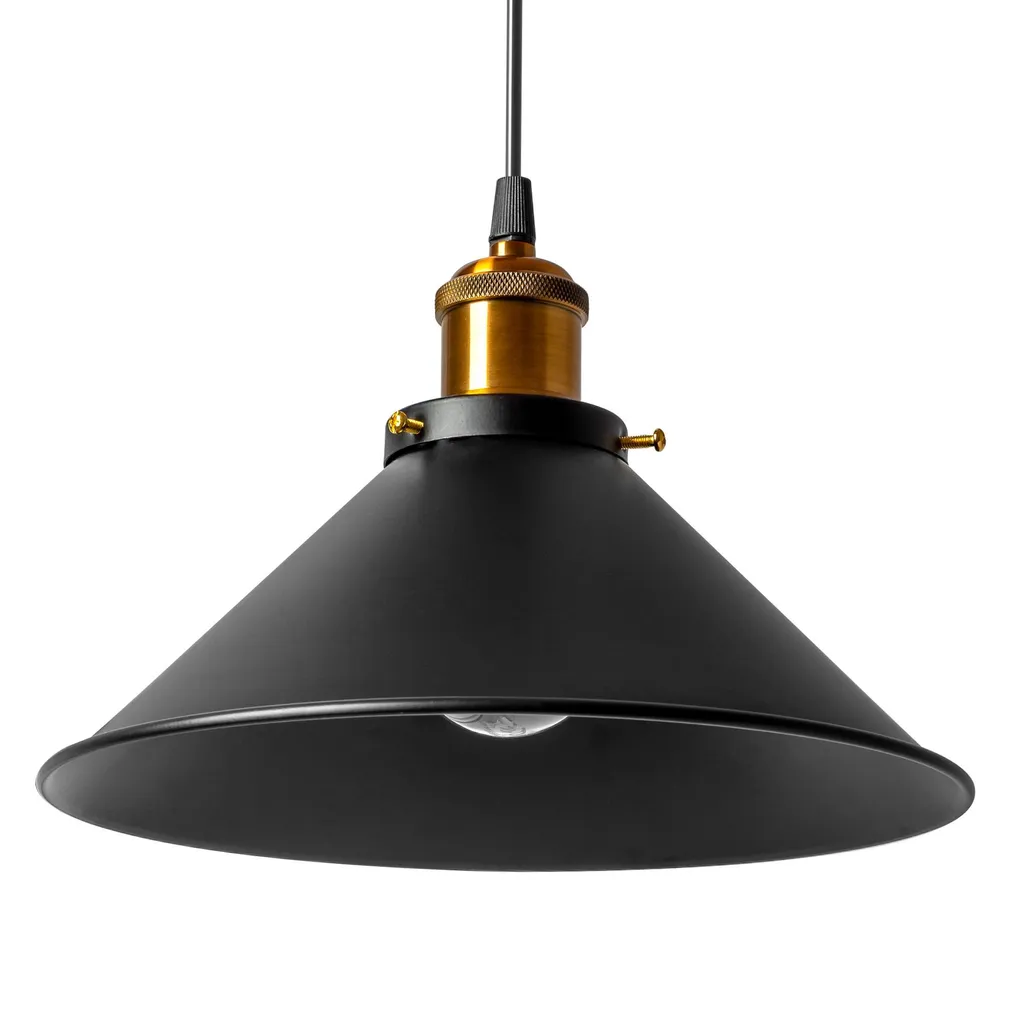 Luminaire de Plafond Porto Black Toolight APP017-3CP pour Zone Ombragée - 3