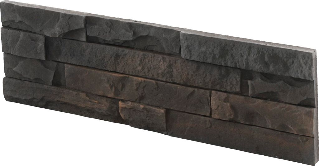 Minnesota gevelsteen, zwart, 33x10,5 cm, imitatie steen, Productafbeelding 