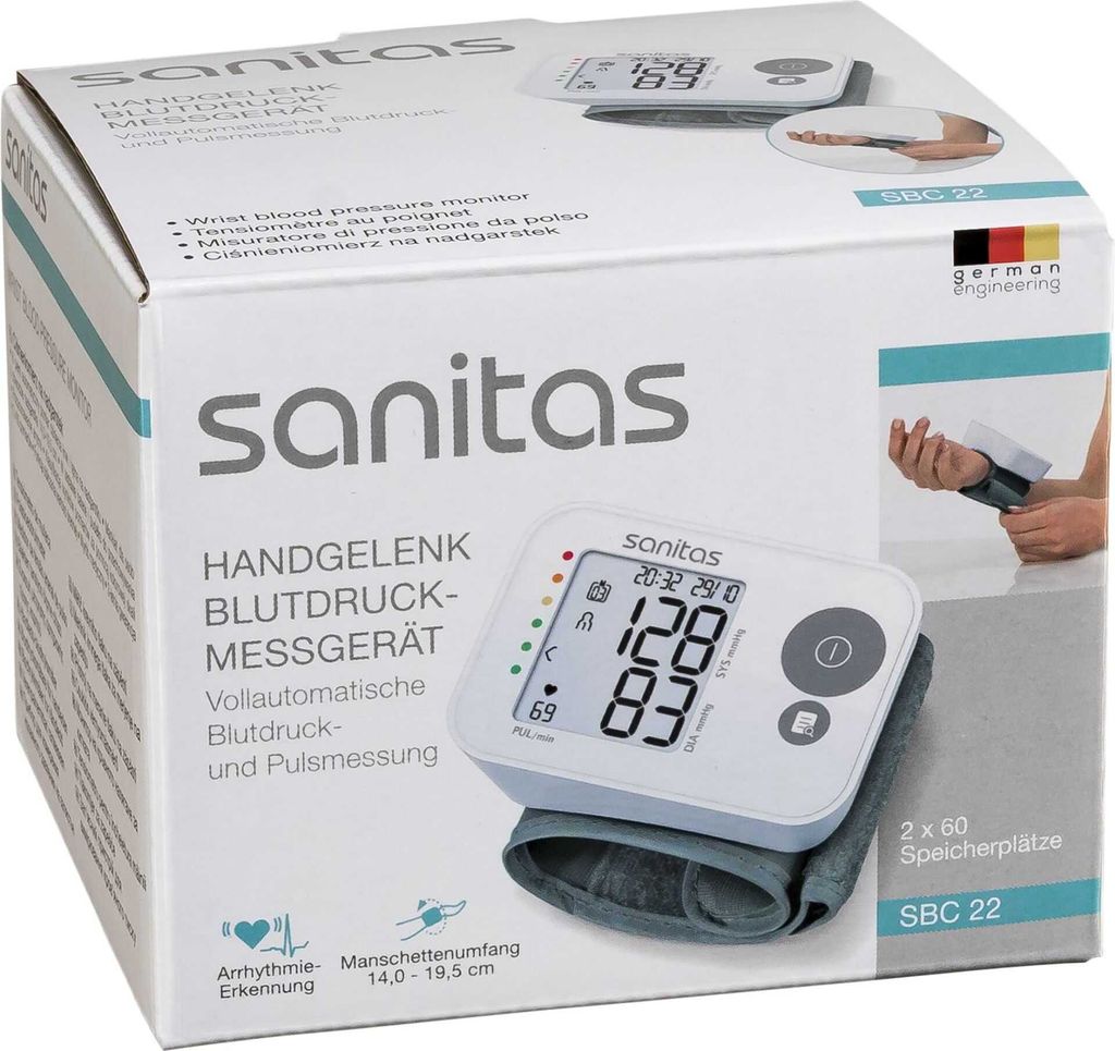 Handgelenk-Blutdruckmessgerät SBC 22 Produktbild 9