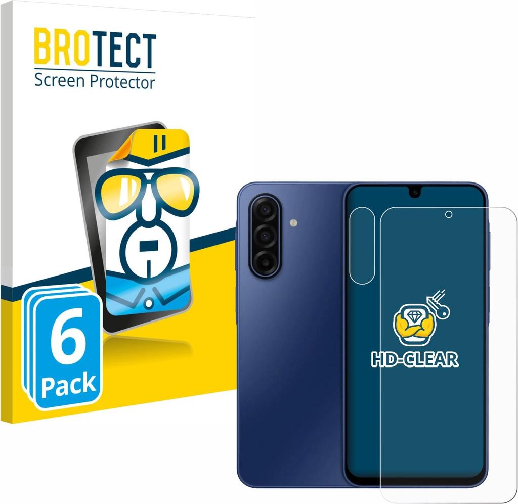 6x Für Samsung Galaxy A17 5G (Display+Kamera) Schutzfolie BROTECT Displayschutz Display Schutz Folie Klar Transparent