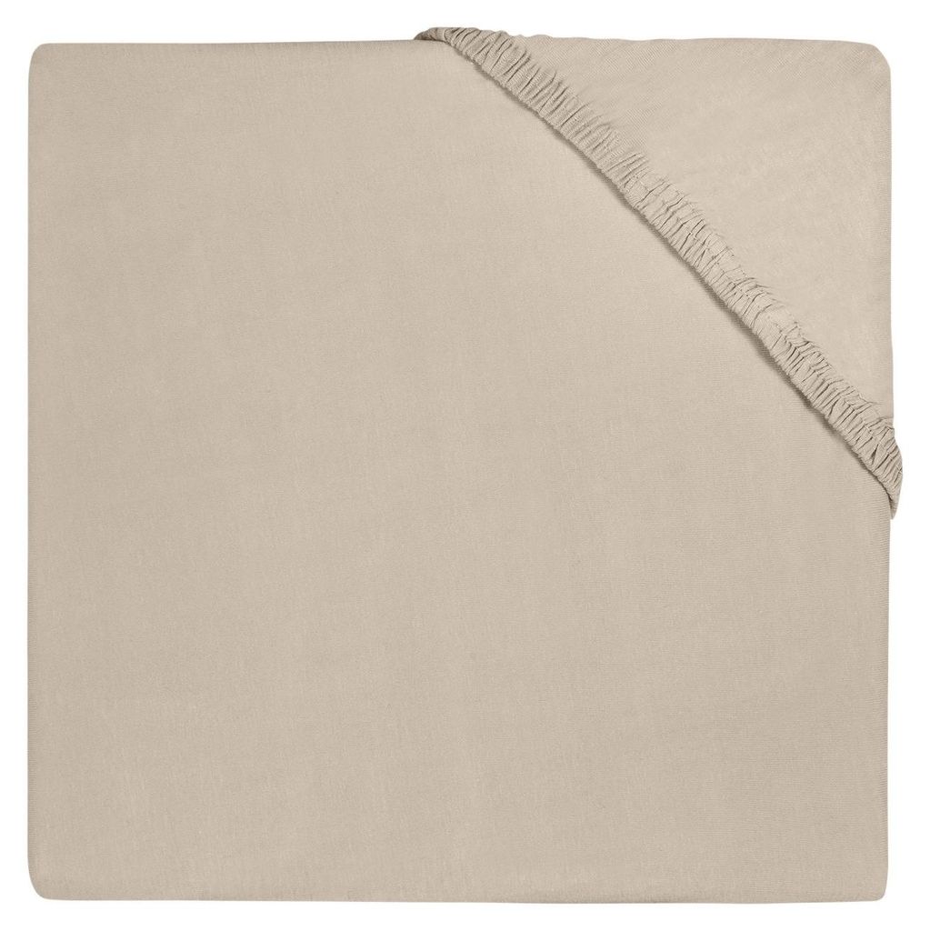 Spannbettlaken Gitterbett Jersey 60 x 120 cm - Nougat Produktbild 