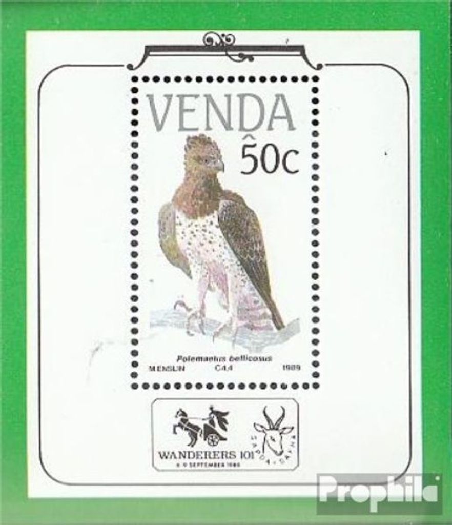 Briefmarken Südafrika - Venda 1989 Mi Block5 (kompl.Ausg.) FDC Vögel