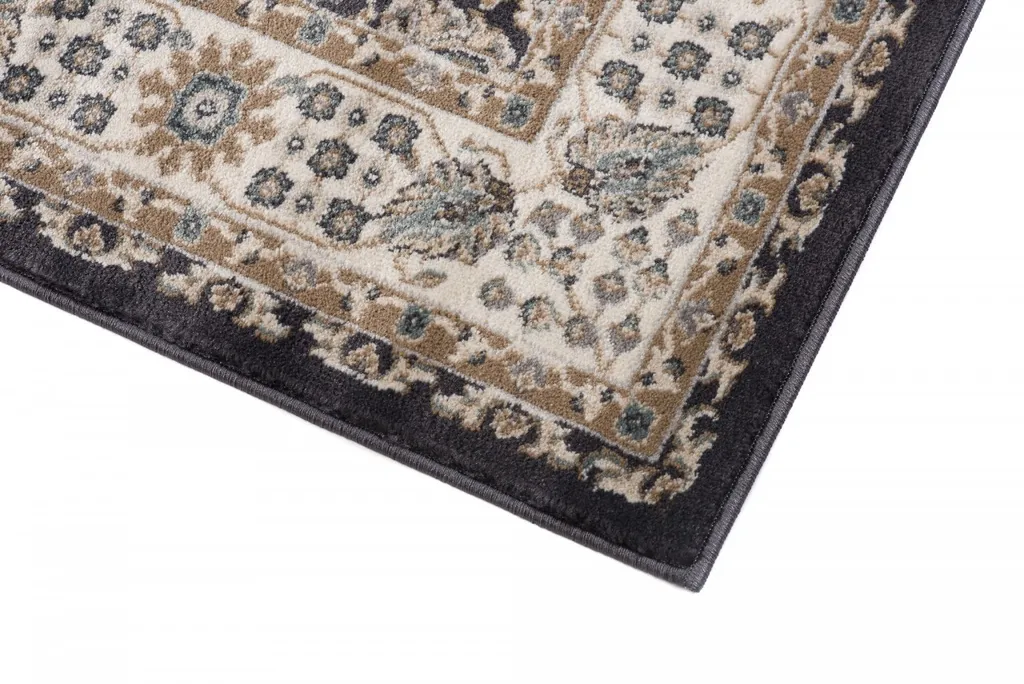 Tapis Beige 120x170 cm Anti-Allergique ÖKOTEX Salon Design Facile à Laver