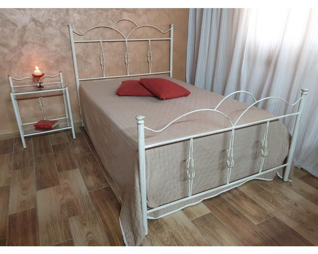 Letto una piazza e mezza ferro battuto Primula colore Immagine del prodotto 