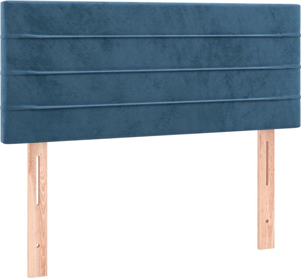 vidaXL Kopfteil Dunkelblau 90x5x78/88 cm Samt