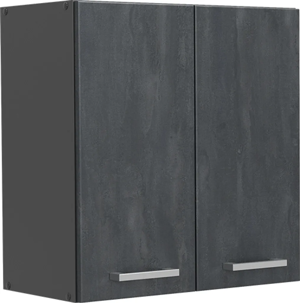 Rangement de cuisine mural Vicco R-Line 60cm béton noir pour studio