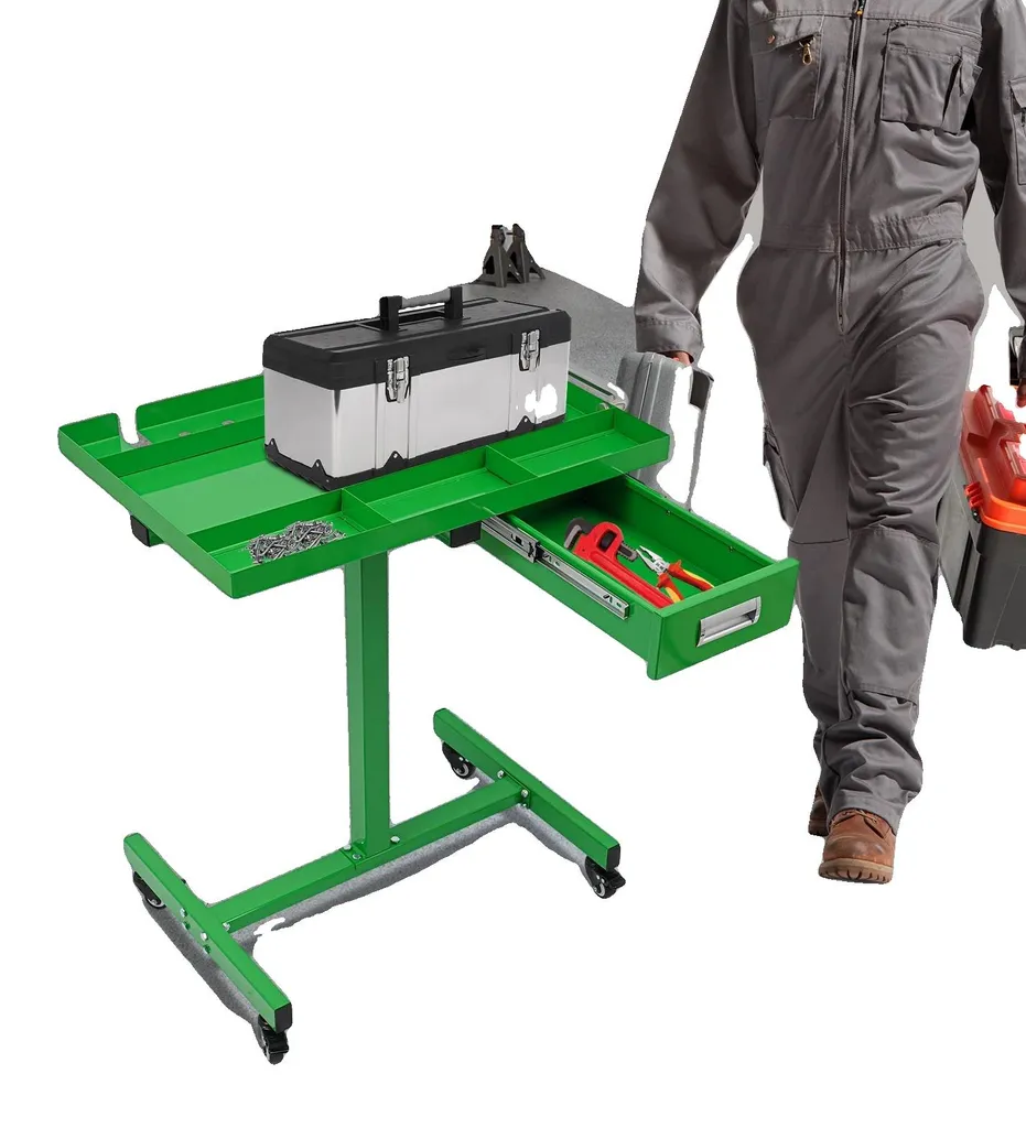 Bureau d'atelier pour bricolage réglable en hauteur avec tiroir de 100kg
