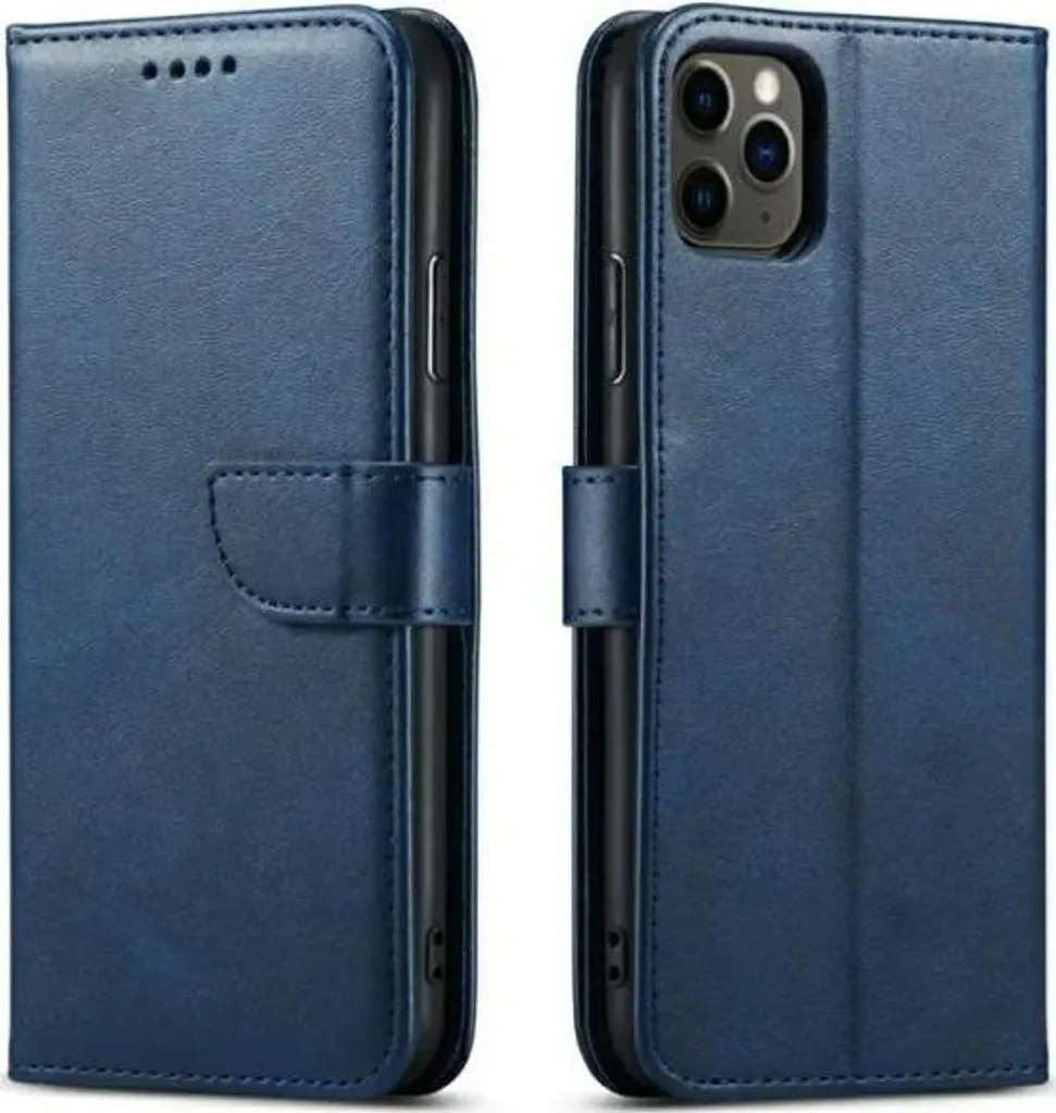 Portafoglio Marv Samsung S24 Blu: Custodia Libro in Pelle Eco Premium