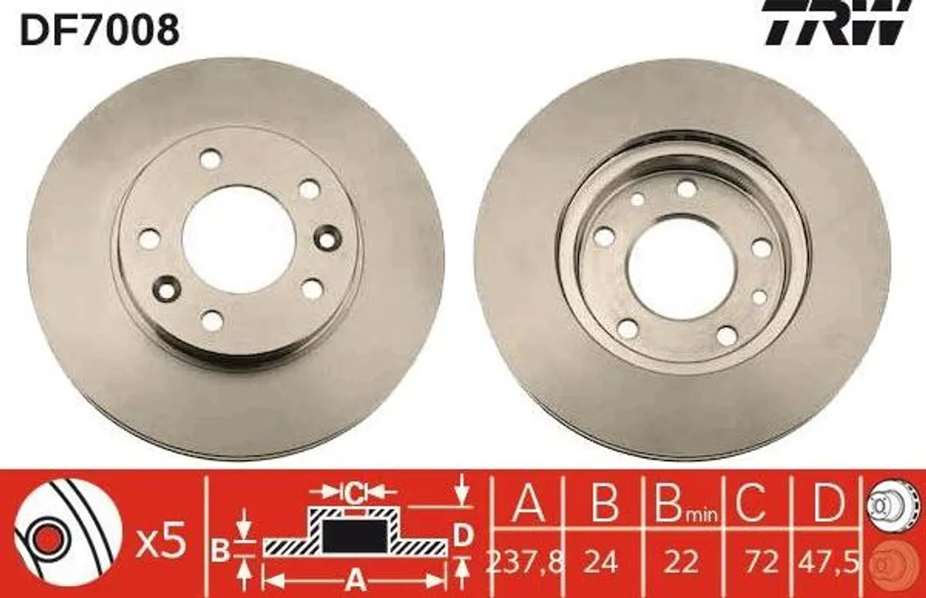 Disque de frein TRW DF7008 : fini les vibrations sur votre Carnival