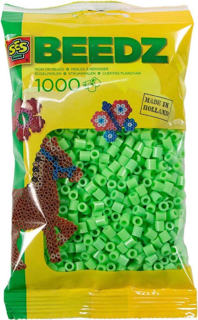 SES Creative Beedz 1000 Bügelperlen Farbe MINZGRÜN