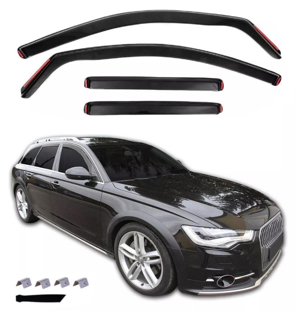 Set aus 4 Windabweisern für Audi A6 C7 – Kombi – 2011–2018 Produktbild 