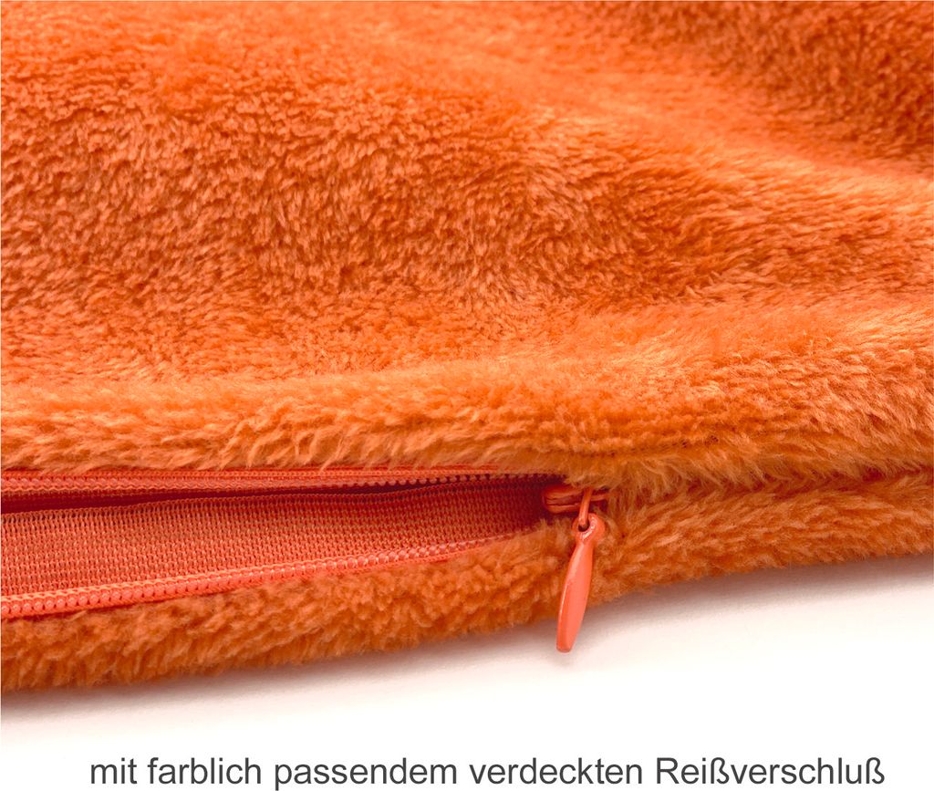 heimtexland ® Flanell Kuschel Kissen Super Soft Plüsch Deko Produktbild 3