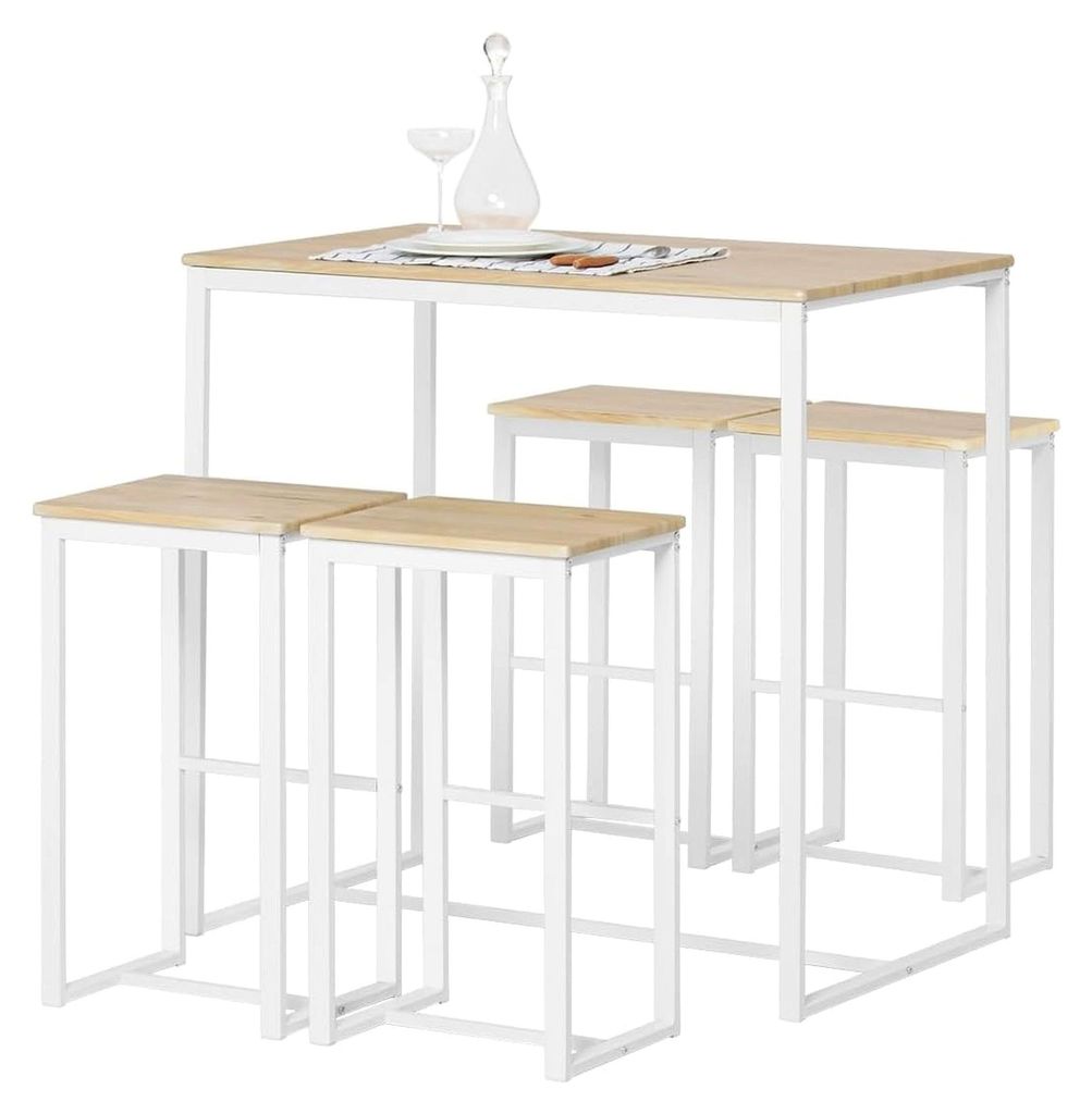 Esstisch mit 4 Stühlen - Küchentisch Set für kleine Räume